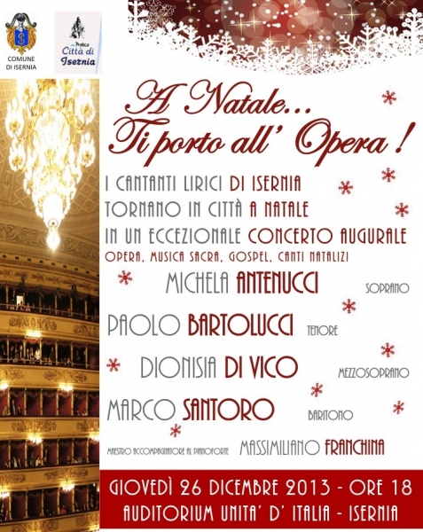 La locandina dello spettacolo 'Ti porto all'opera'