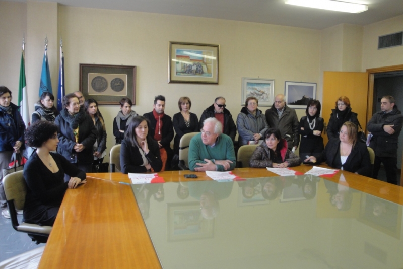 Un momento della conferenza stampa svoltasi in Provincia