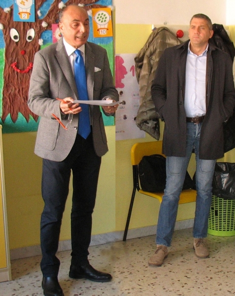  Brasiello e Galasso durante l'incontro svoltosi alla scuola San Giovanni Bosco