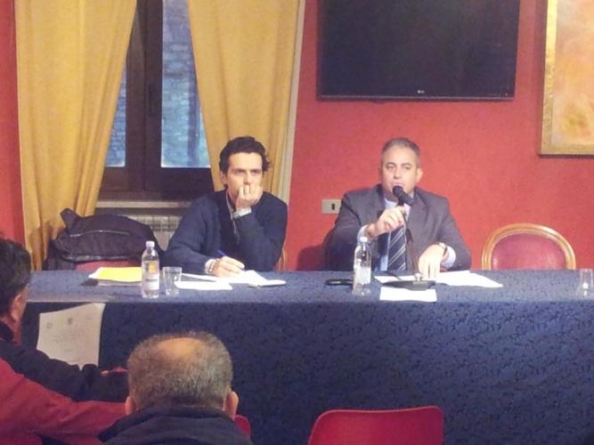 L'assessore Scarabeo durante l'incontro tenutosi ad Agnone